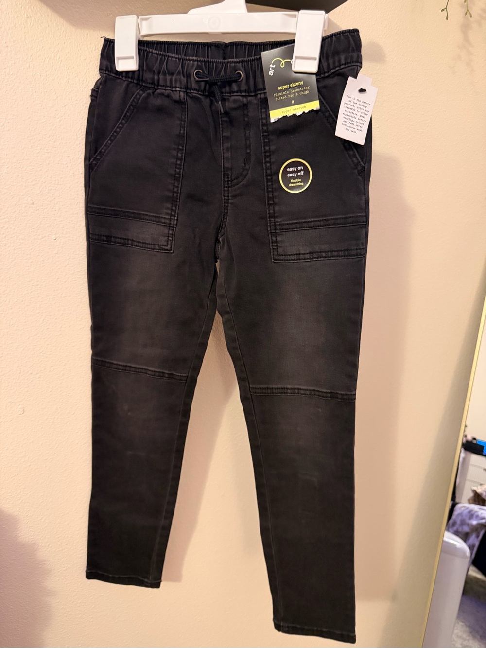 art class Black Kids Pull-On Cargo Jeans